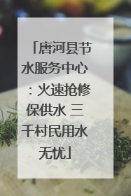 唐河县节水服务中心：火速抢修保供水 三千村民用水无忧