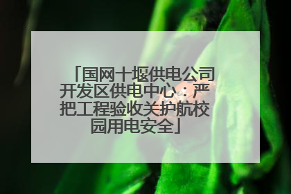国网十堰供电公司开发区供电中心：严把工程验收关护航校园用电安全