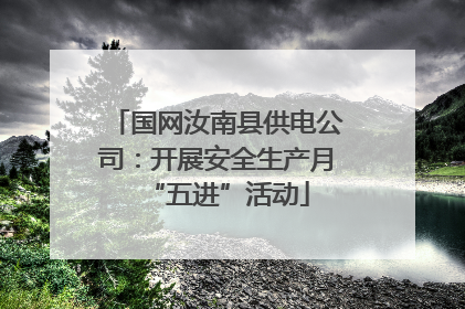 国网汝南县供电公司：开展安全生产月“五进”活动