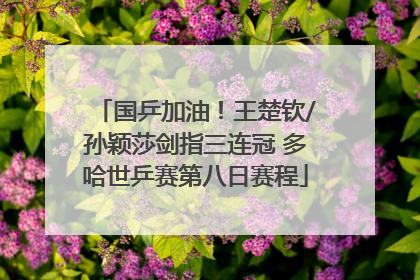 国乒加油！王楚钦/孙颖莎剑指三连冠 多哈世乒赛第八日赛程