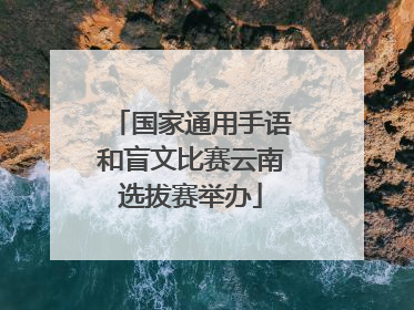国家通用手语和盲文比赛云南选拔赛举办