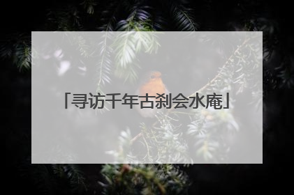寻访千年古刹会水庵