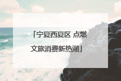宁夏西夏区 点燃文旅消费新热潮