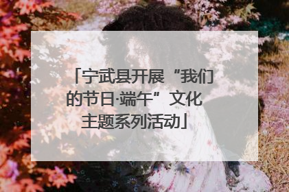宁武县开展“我们的节日·端午”文化主题系列活动