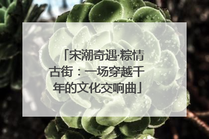 宋潮奇遇·粽情古街：一场穿越千年的文化交响曲