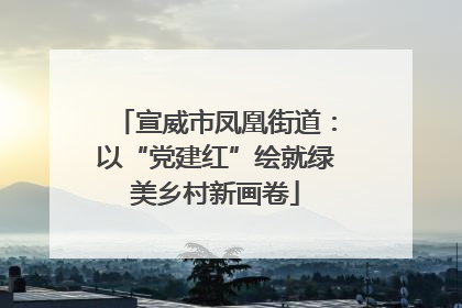 宣威市凤凰街道：以“党建红”绘就绿美乡村新画卷