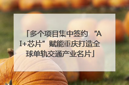 多个项目集中签约 “AI+芯片”赋能重庆打造全球单轨交通产业名片