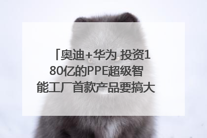 奥迪+华为 投资180亿的PPE超级智能工厂首款产品要搞大事情？｜粤港澳车展