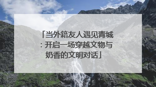 当外籍友人遇见青城：开启一场穿越文物与奶香的文明对话