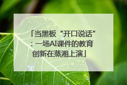 当黑板“开口说话”：一场AI课件的教育创新在蒸湘上演