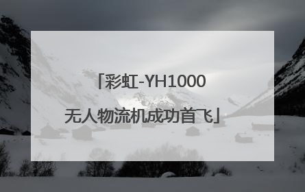 彩虹-YH1000无人物流机成功首飞