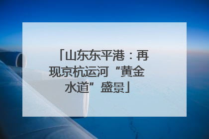 山东东平港：再现京杭运河“黄金水道”盛景