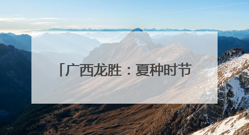 广西龙胜：夏种时节 梯田之上农耕忙