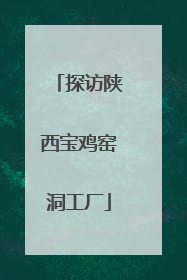 探访陕西宝鸡窑洞工厂