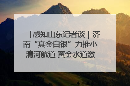 感知山东记者谈｜济南“真金白银”力推小清河航道 黄金水道激活区域经济新动能