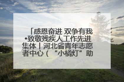 感恩奋进 双争有我•致敬残疾人工作先进集体丨河北省青年志愿者中心（“小橘灯”助残接力计划实施团队）：用温暖陪伴，守护特殊孩子成长