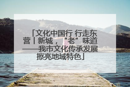 文化中国行 行走东营丨新城，“老”味道——我市文化传承发展擦亮地域特色