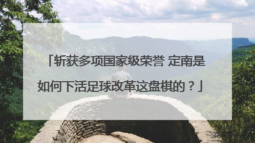 斩获多项国家级荣誉 定南是如何下活足球改革这盘棋的？