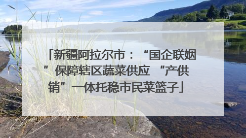 新疆阿拉尔市:“国企联姻”保障辖区蔬菜供应 “产供销”一体托稳市民菜篮子