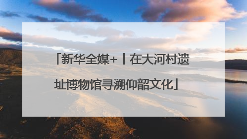 新华全媒+丨在大河村遗址博物馆寻溯仰韶文化