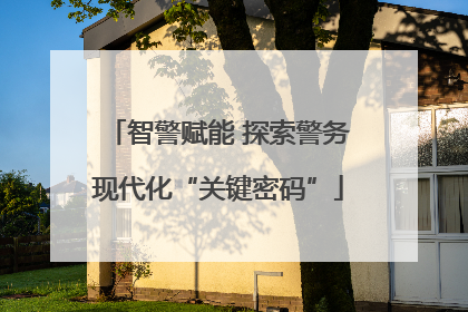 智警赋能 探索警务现代化“关键密码”