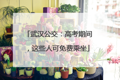 武汉公交：高考期间，这些人可免费乘坐