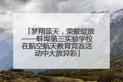 梦翔蓝天，荣耀绽放——蚌埠第三实验学校在航空航天教育竞赛活动中大放异彩
