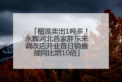 榴莲卖出1吨多！永辉河北首家胖东来调改店开业首日销售额同比增10倍
