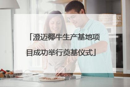 澄迈椰牛生产基地项目成功举行奠基仪式