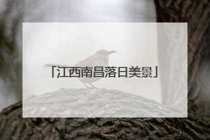 江西南昌落日美景