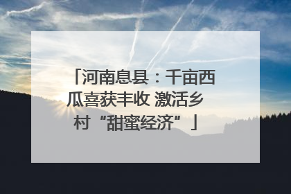 河南息县：千亩西瓜喜获丰收 激活乡村“甜蜜经济”