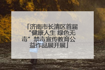 济南市长清区首届“健康人生 绿色无毒”禁毒宣传教育公益作品展开展