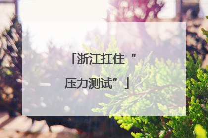 浙江扛住“压力测试”