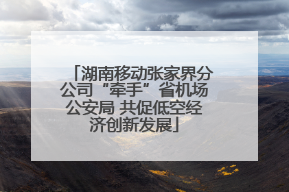 湖南移动张家界分公司“牵手”省机场公安局 共促低空经济创新发展