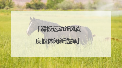 滑板运动新风尚 度假休闲新选择