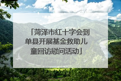 菏泽市红十字会到单县开展基金救助儿童回访慰问活动