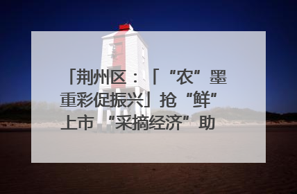 荆州区：「“农”墨重彩促振兴」抢“鲜”上市 “采摘经济”助农“甜蜜增收”