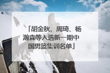 胡金秋、周琦、杨瀚森等入选新一期中国男篮集训名单