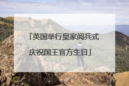 英国举行皇家阅兵式庆祝国王官方生日