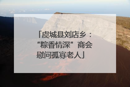 虞城县刘店乡：“粽香情深”商会慰问孤寡老人