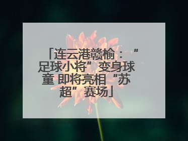 连云港赣榆：“足球小将”变身球童 即将亮相“苏超”赛场