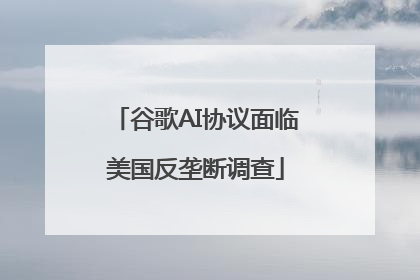 谷歌AI协议面临美国反垄断调查