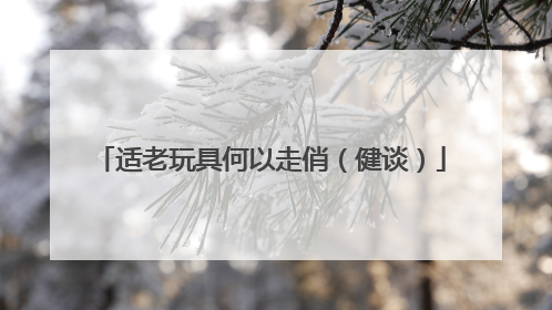 适老玩具何以走俏（健谈）