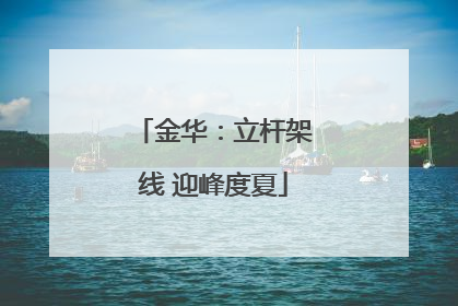 金华：立杆架线 迎峰度夏