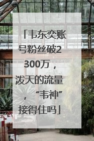 韦东奕账号粉丝破2300万，泼天的流量，“韦神”接得住吗