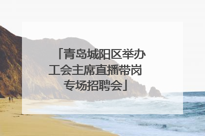 青岛城阳区举办工会主席直播带岗专场招聘会
