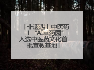 非遗遇上中医药！“AI草药园”入选中医药文化首批宣教基地