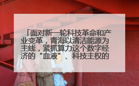 面对新一轮科技革命和产业变革，青海以清洁能源为主线，紧抓算力这个数字经济的“血液”、科技主权的“筹码”、产业升级的“杠杆”、绿色转型的“支点”，勇于撬动国家“双碳”战略、“东数西算”工程重大发展新机遇