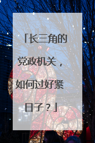 长三角的党政机关，如何过好紧日子？