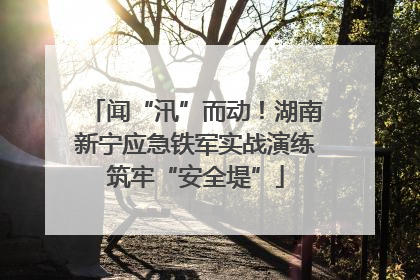 闻“汛”而动！湖南新宁应急铁军实战演练筑牢“安全堤”